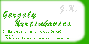 gergely martinkovics business card